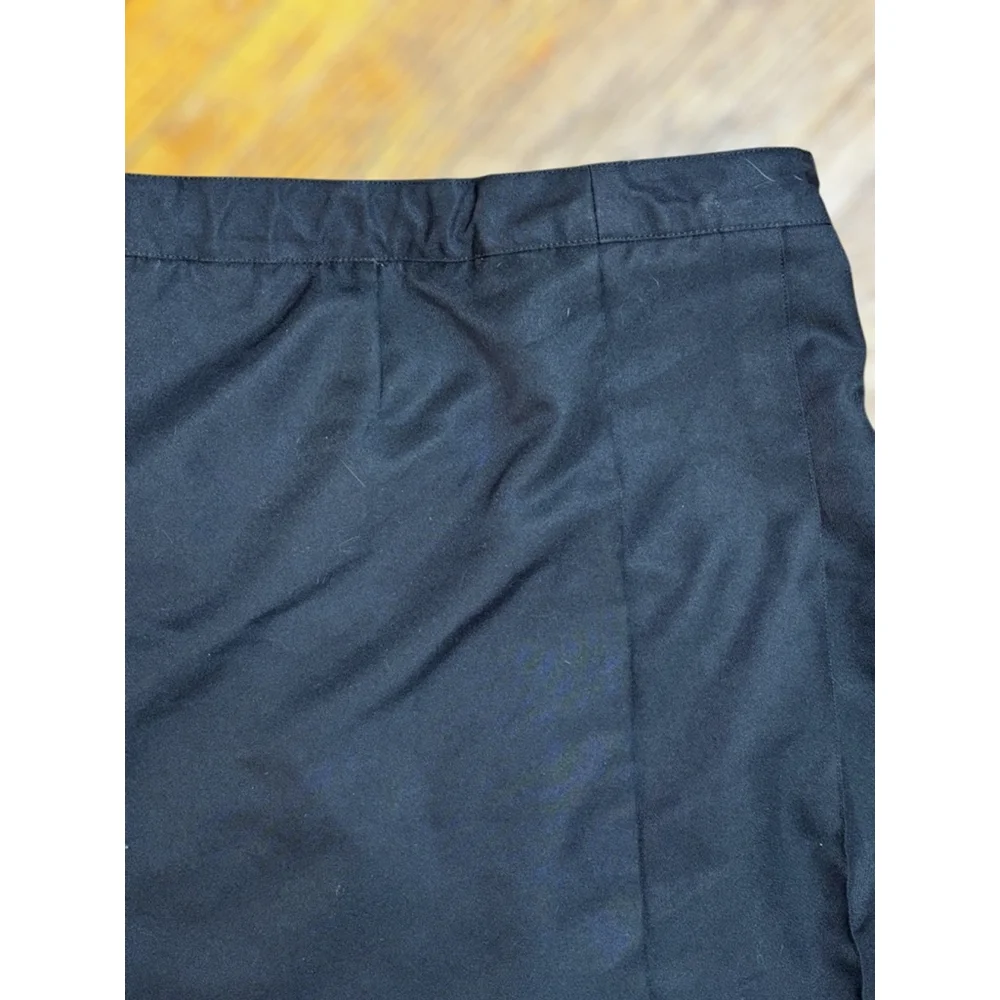 French Toast Girls Size 18 Black Knife-Pleated Two-Tab 1/4 Zip Uniform Skort